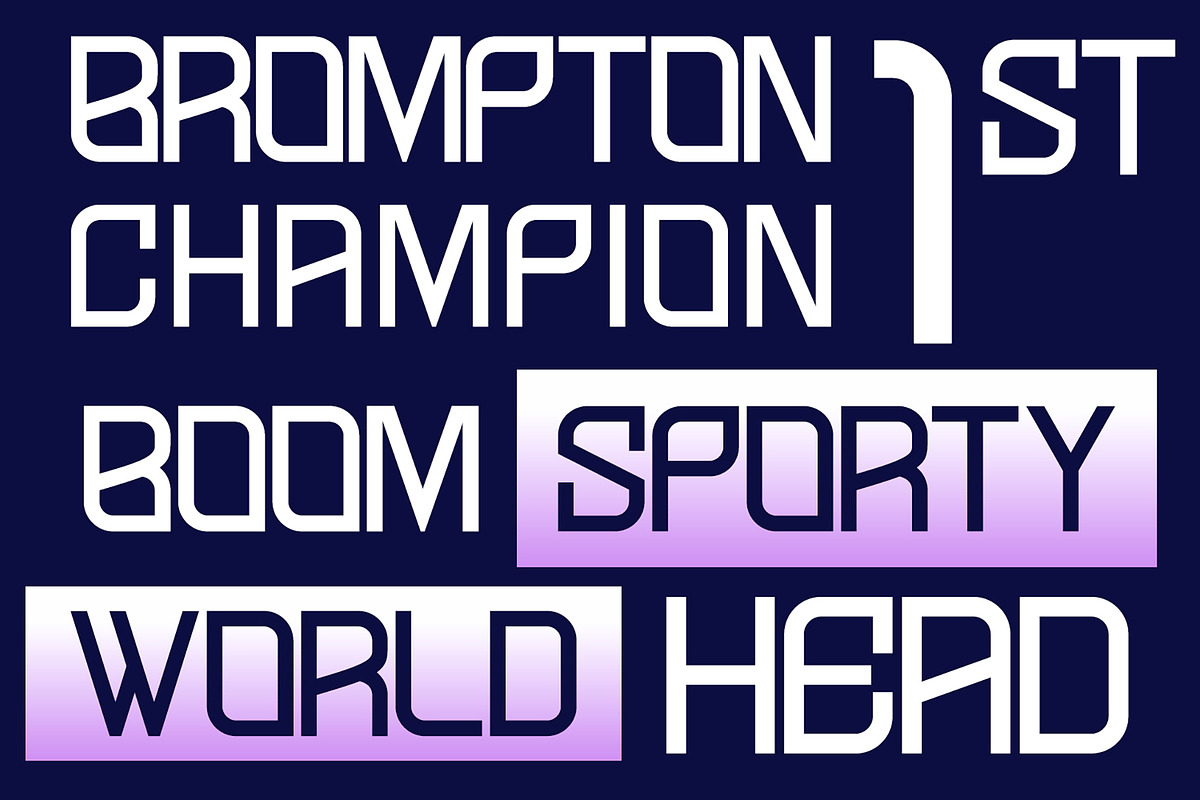 Picazo Display - Sporty Display Font, a Sans Serif Font by fluffstudio (Photo 4 of 9)