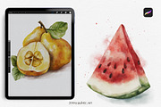 Procreate Brushes-Watercolor brushes, a Brush Add-On by Jenny Quince (Thumbnail 3 of 12)