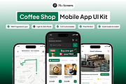 CoffeeQu - Coffee Shop App UI Kit, an UI Kit Template by Moni Studio (Thumbnail 1 of 4)