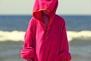 Child with bath robe, a Person Photo by BOOCYS