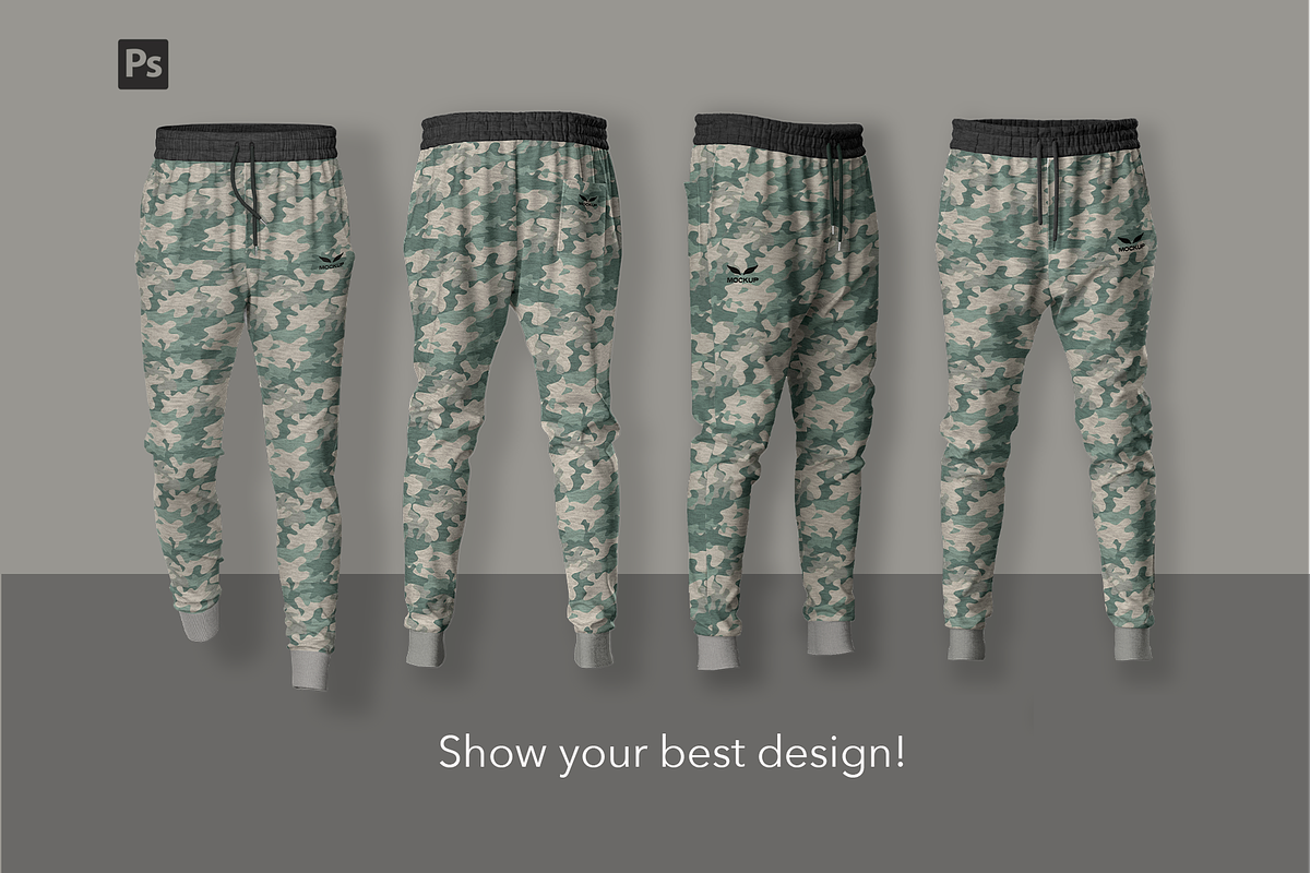 Joggers Pants and Sweatpants mockup., a Bottom Mockup by Irena Matiash shop (Photo 4 of 5)