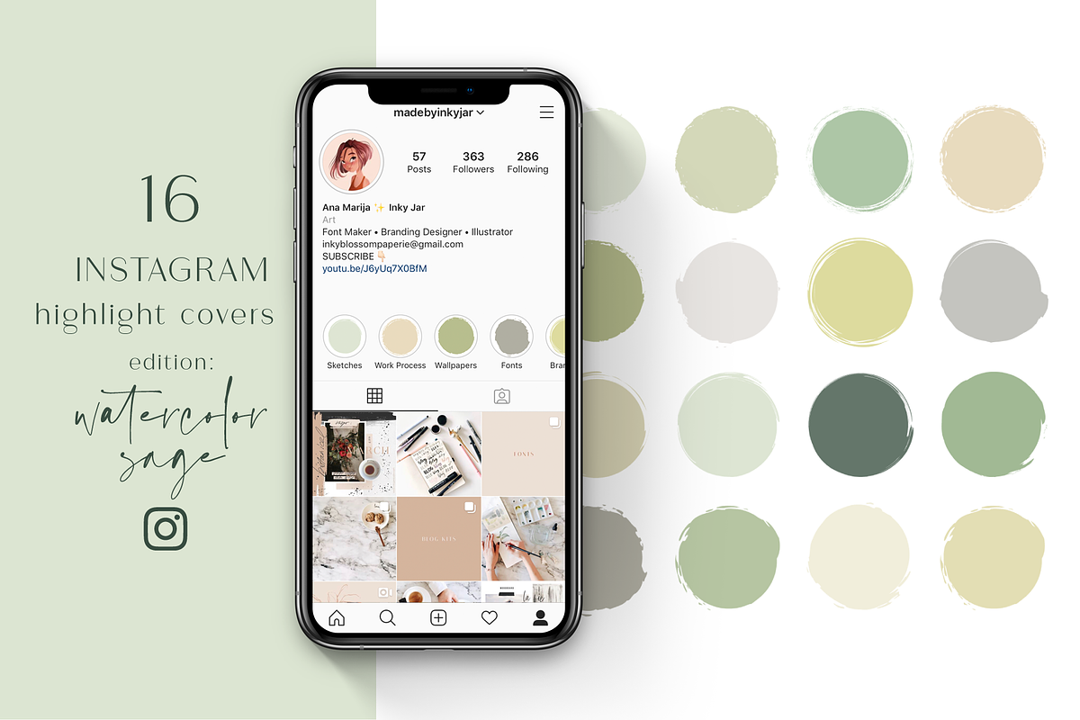 Instagram Highlight Covers-Bundle, a Social Media Template by Inky Jar Design Studio (Photo 9 of 10)