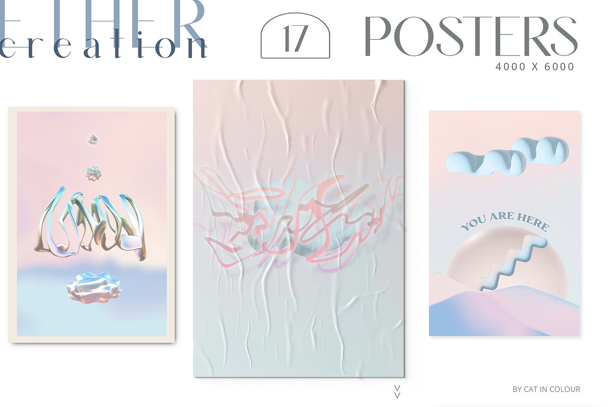 -25% BUNDLE Backgrounds & 3D Shapes, an Object Graphic by Cat In Colour (Photo 16 of 32)