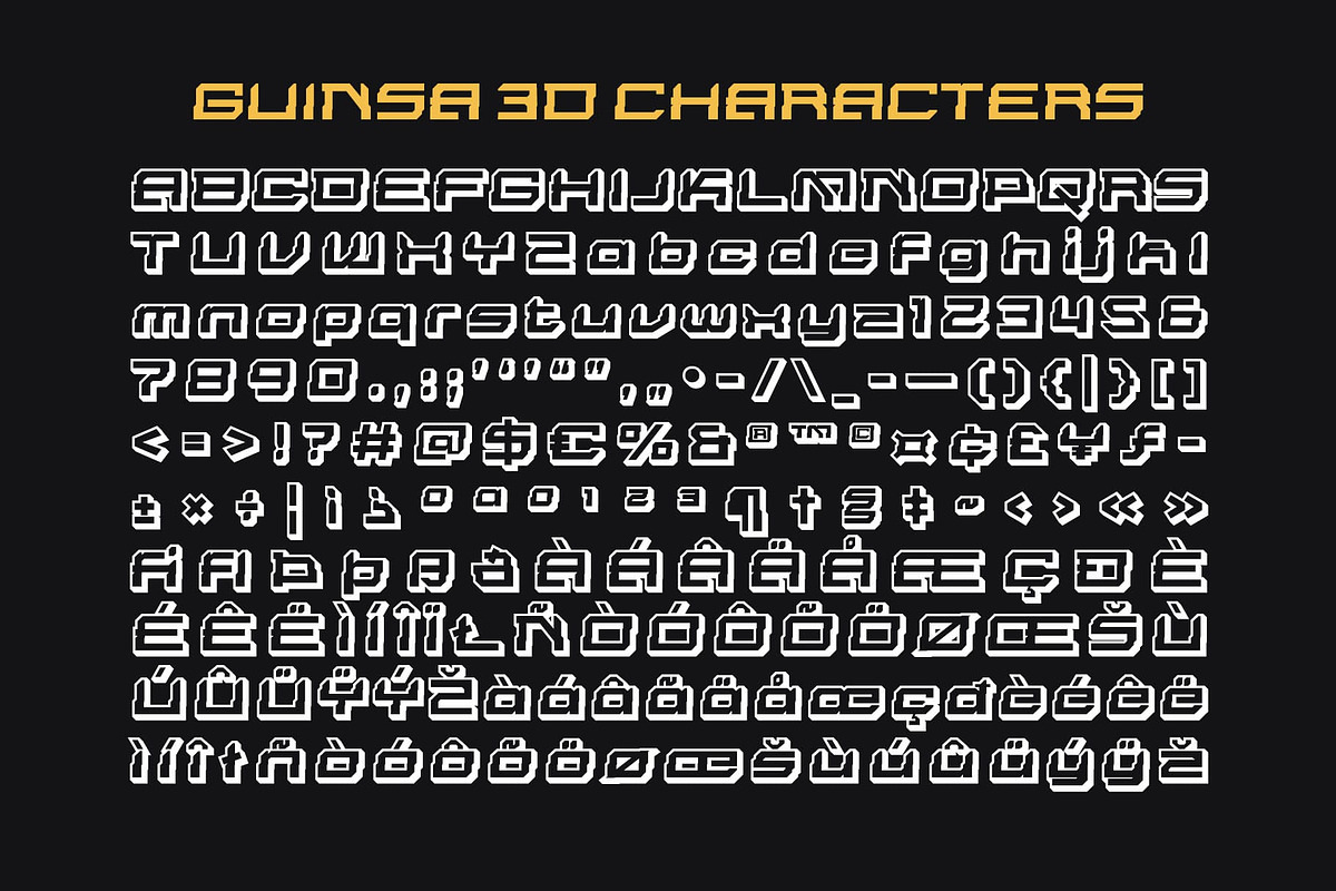 Guinsa 3D, a Sans Serif Font by Craft Supply Co. (Photo 8 of 8)