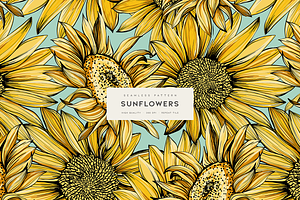 Sunflowers Patterns And Elements