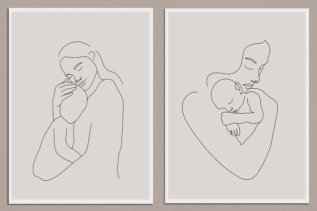 Mother’s Day Line Art, a Decorative Illustration by Miracles Everywhere (Photo 4 of 7)