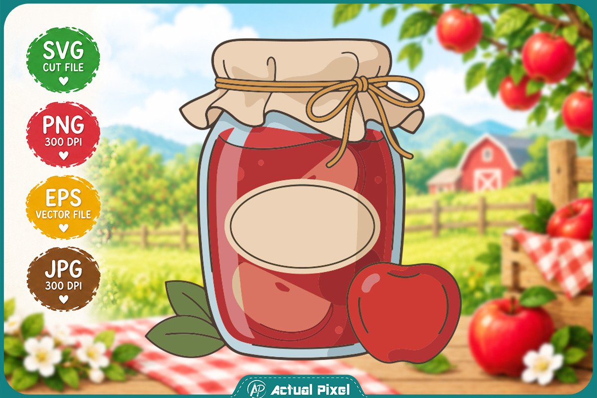 Apple Orchard Clipart Bundle, an Object Illustration by Actual Pixel (Photo 8 of 22)