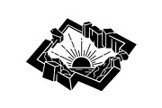 Horizon Sunrise and Sunset Silhouett, a Graphic by hafijul (Thumbnail 13 of 13)