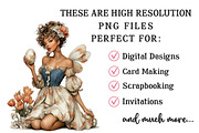 Vintage Easter Fairy Clipart, an Illustration by OK Design (Thumbnail 5 of 6)