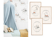 Little Houses in Cloudes Pattern, a Pattern Graphic by MouseGrey (Thumbnail 4 of 8)