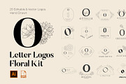 520 A to Z Floral Logos Bundle, a Branding & Logo Template by AN Productions (Thumbnail 116 of 223)