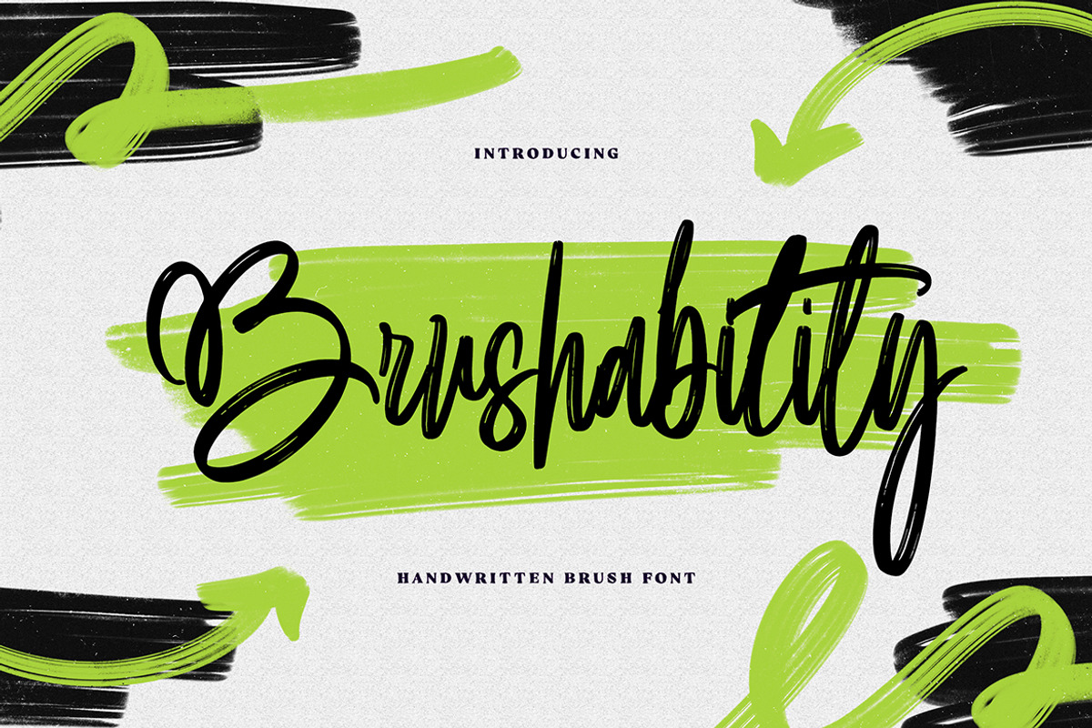 Brushability Handwritten Brush Font, a Handwritten Font by Geelator Studio (Photo 1 of 10)