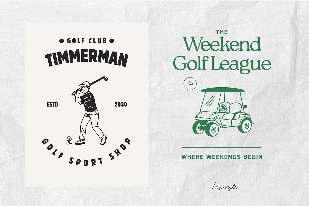 Golf Icon Set, a Sport Illustration by Veyla (Photo 6 of 9)