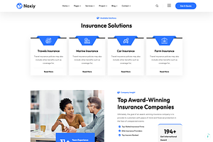 Insurance Company WordPress Theme