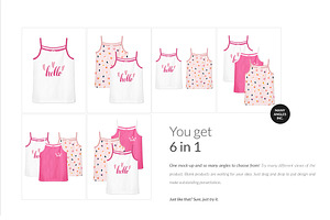 Baby Girl Tank Blouse Mock-ups Set