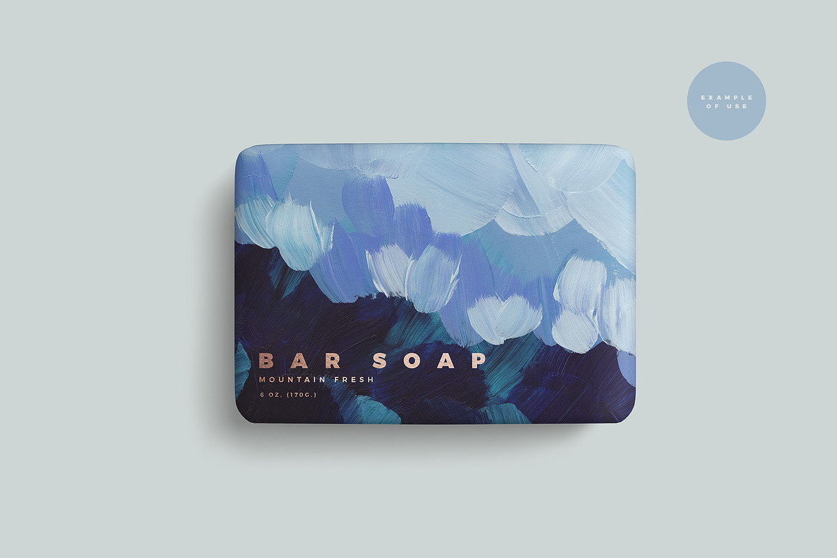 Blue Painted Abstract Backgrounds, a Texture Graphic by Basia Stryjecka (Photo 15 of 18)
