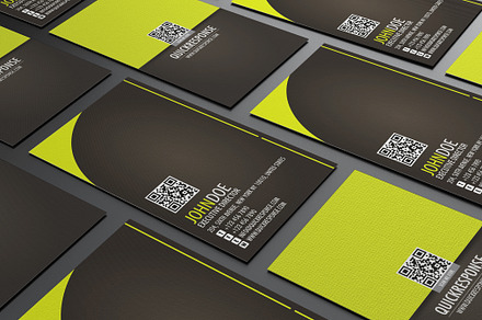 Quick response business card design