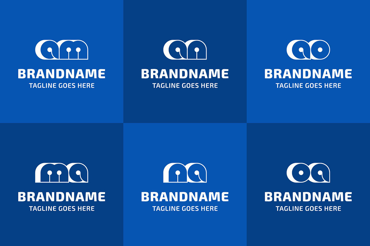 Letters AM MA AN NA AO OA Bold Logo, a Branding & Logo Template by Pray Art Design Studio (Photo 2 of 2)