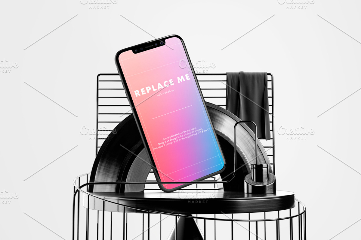 iPhone X Creative Mockups Set, an iPhone Mockup by As Good As Possible (Photo 12 of 16)