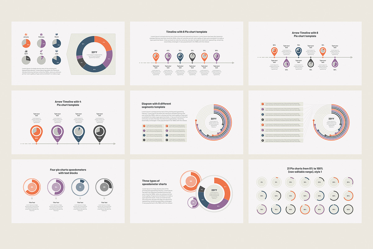 Chart and Diagram PowerPoint Toolbox, a Presentation Template by HiSlide.io (Photo 4 of 5)