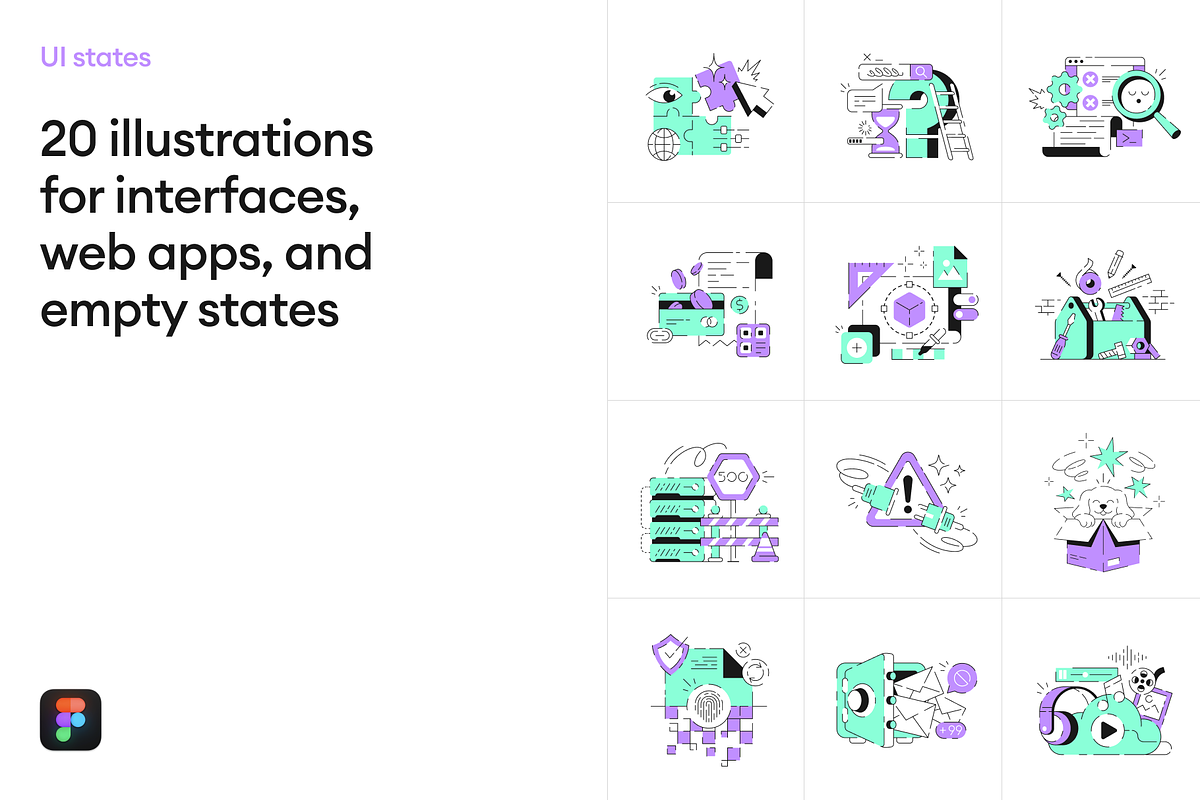 UI states, a Templates & Theme by Craftwork (Photo 2 of 7)