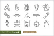 Minimal scout icons, an Outline Icon by Picture Window (Thumbnail 1 of 5)