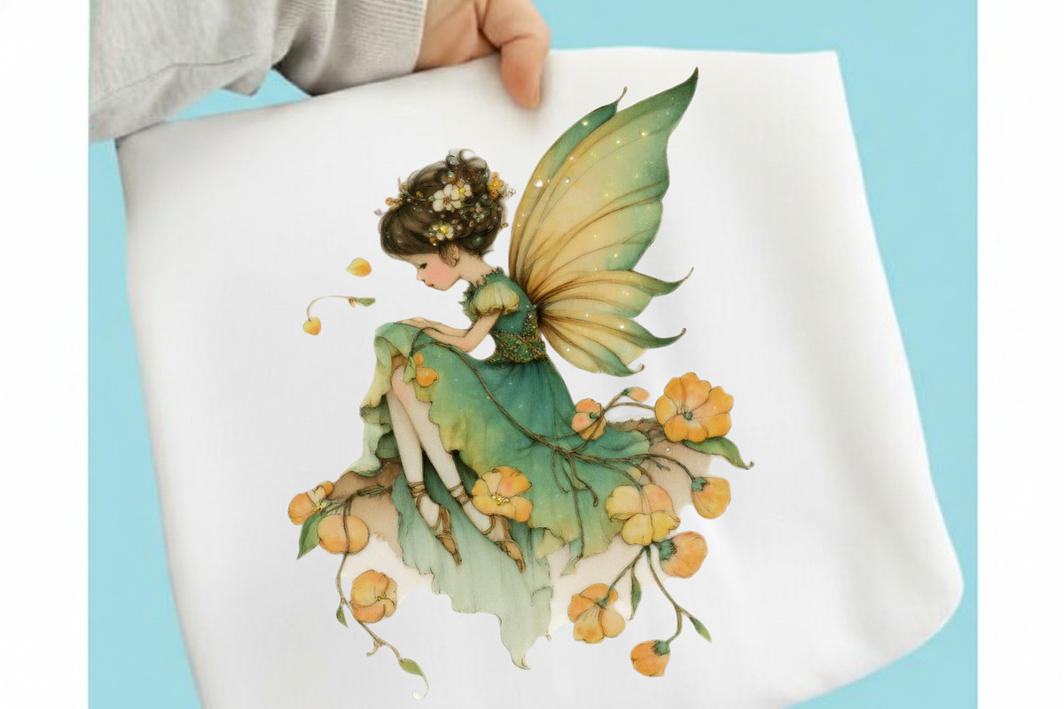 Whimsical Spring Fairy Clipart, an Illustration by designcity5 (Photo 3 of 5)