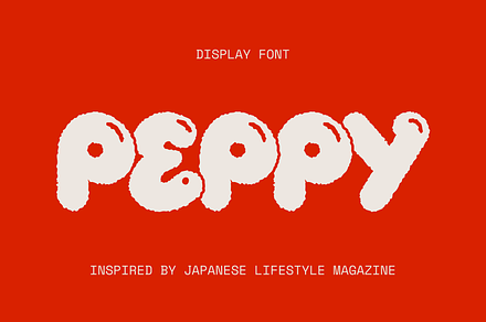 PEPPY — hand-drawn bouncy font, a Handwritten Font by Studio Noppo