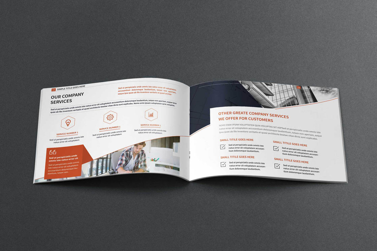 A5 Corporate Company Brochure, a Brochure Template by New Lines (Photo 10 of 15)