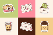 Cute Everyday Objects Sticker Pack, an Object Illustration by Creathub Studio (Thumbnail 4 of 4)