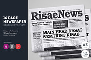 16 Page Newspaper Design v2, a Magazine Template by Miyaji75 (Thumbnail 1 of 16)