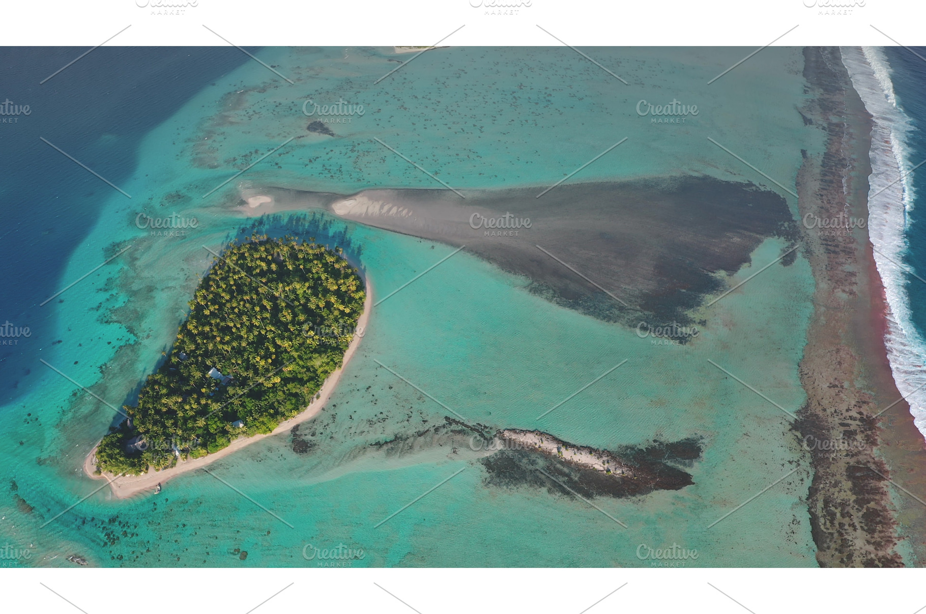 Stunning Tikehau island aerial view, a Nature Photo by Goinyk