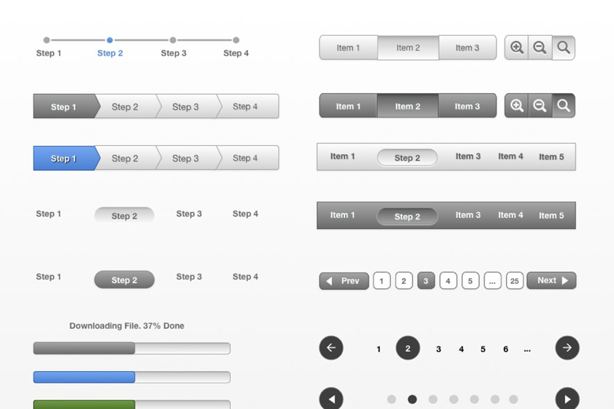 Fireworks UI Templates Bundle, an iPhone Mockup by Amir Khella (Photo 3 of 5)