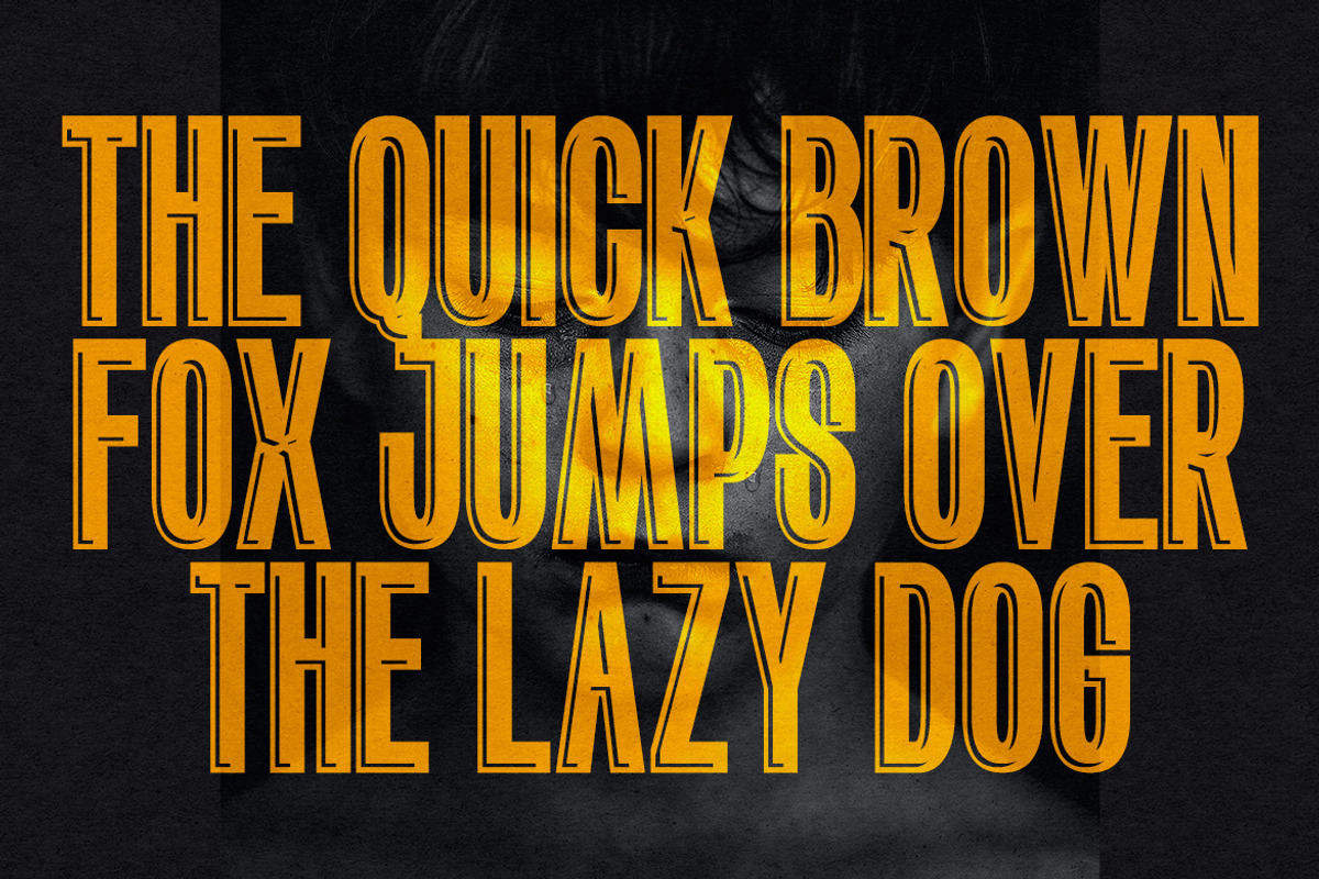 Blacked, a Sans Serif Font by Almeera Std (Photo 6 of 6)