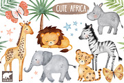 African Safari Animals, a Decorative Illustration by Roodi and Bear (Thumbnail 1 of 2)