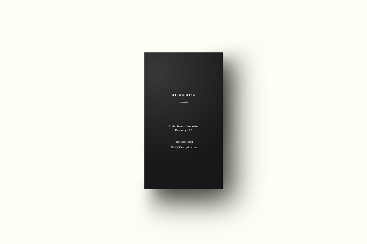 Seraphin - Dark Black Business Card, a Business Card Template by Ctrl space studio (Photo 5 of 9)