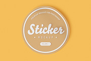 Sticker Mockup Bundle, a Product Mockup by Medialoot (Thumbnail 10 of 11)
