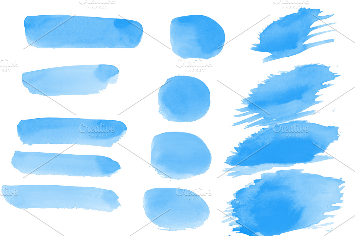Water Color 22 Brushes for Photoshop, a Brush Add-On by PeoGeo Creative (Photo 4 of 4)