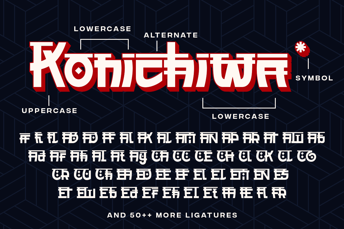 Kenjaku - 3 Japanese and Korean Font, a Handwritten Font by Pandeka Studio (Photo 3 of 9)
