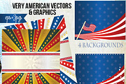 America Flag banners graphic Vectors, an Object Graphic by artinspirestudio (Thumbnail 2 of 2)