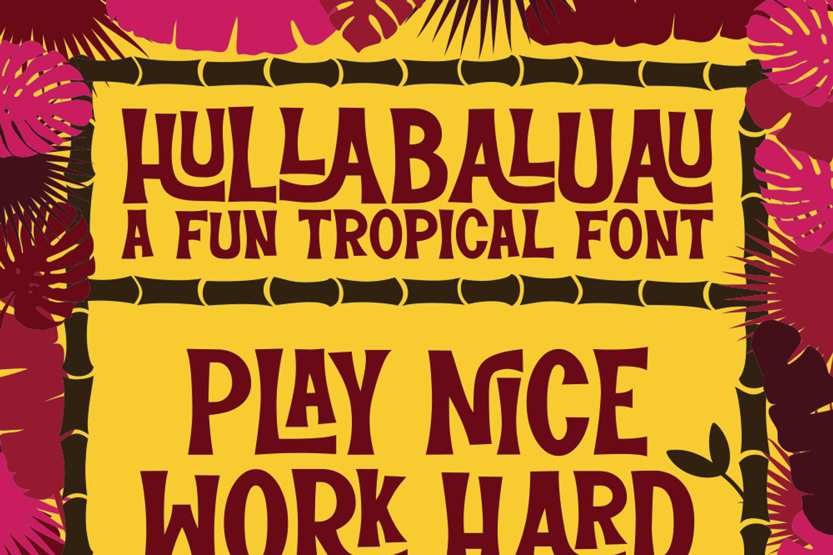 Hullabaluau Font, a Font by Amber Nest Design (Photo 10 of 10)