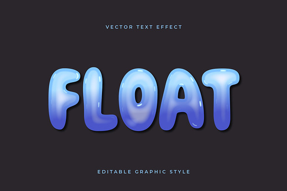 Glossy Bubble Text Effect preview 3