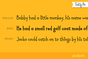 Tokig Px font  family, a Script Font by Letradora (Thumbnail 4 of 6)