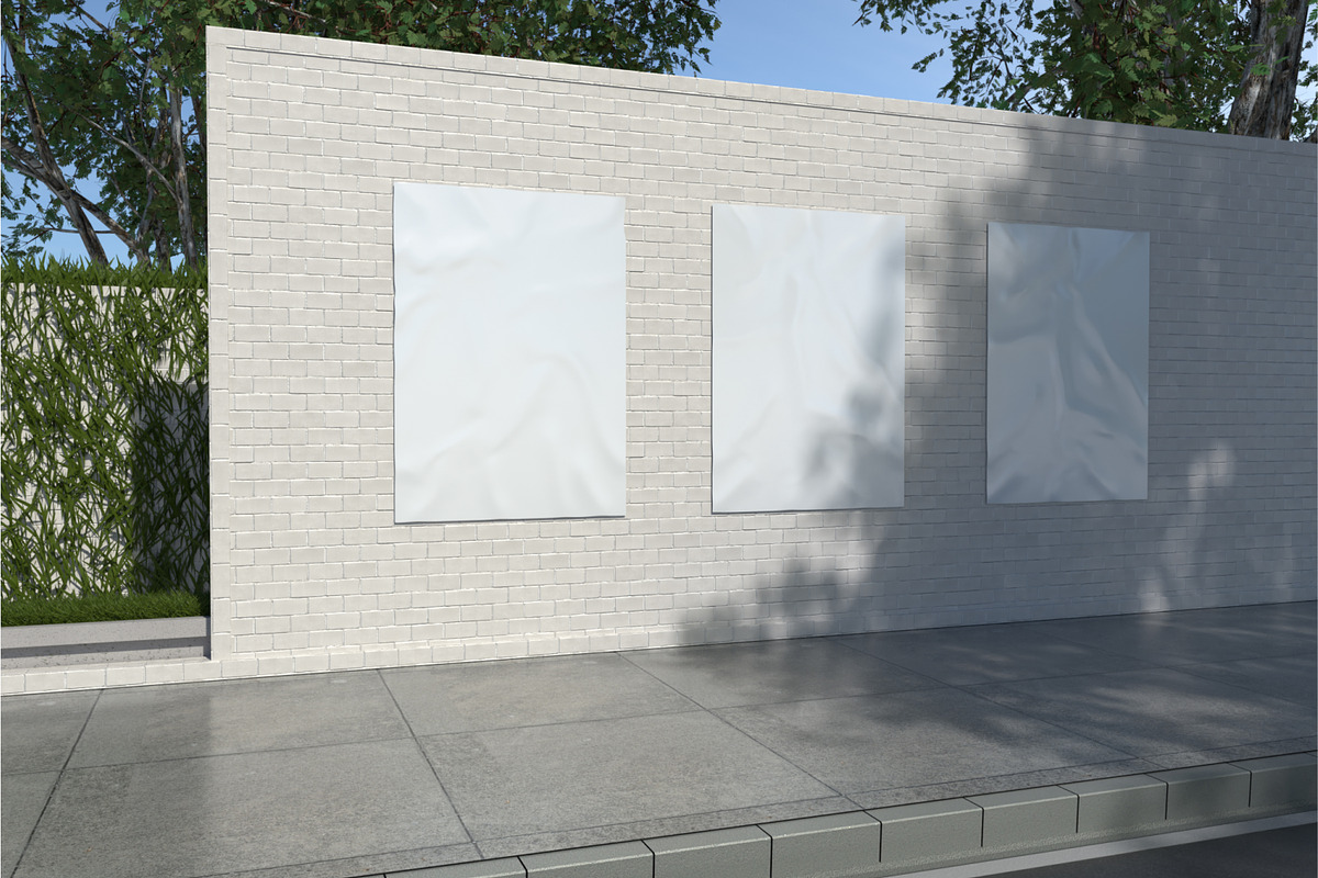 Urban Fashion Poster Wall Mockup, an Advertising Mockup by Unerispace (Photo 3 of 5)