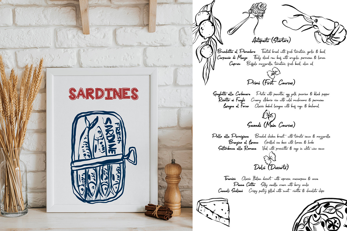 Mediterranean Delicious Food, a Brushes & More by HabitusDesigns (Photo 3 of 11)