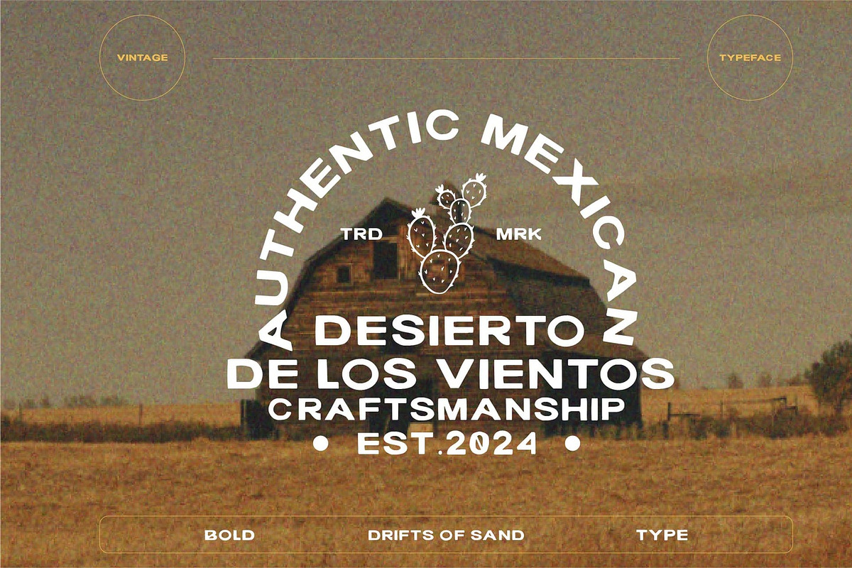 Drifts Of Sand - Retro Vintage Font, a Font by Hanstype.com (Photo 3 of 10)
