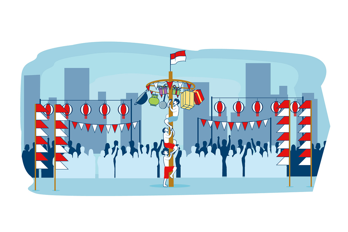 Indonesian Independence Day, a Person Illustration by DelusionLab (Photo 1 of 3)