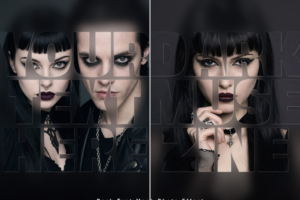 Text Mask Photo Effect Template, a Social Media Template by DesignerCandies (Photo 1 of 4)