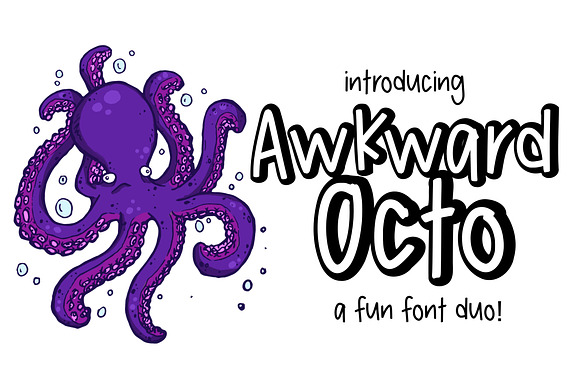 Awkward Octo Font Duo preview 6