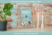 WiFi QR Code Sign - Green, a Marketing Template by SunshineStudioBoutique (Thumbnail 10 of 10)